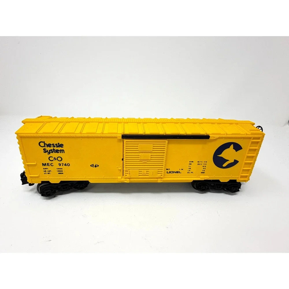 Lionel 6-9740 Chessie System C&O Box Car O Gauge Yellow MEC 9740 Vintage Train
